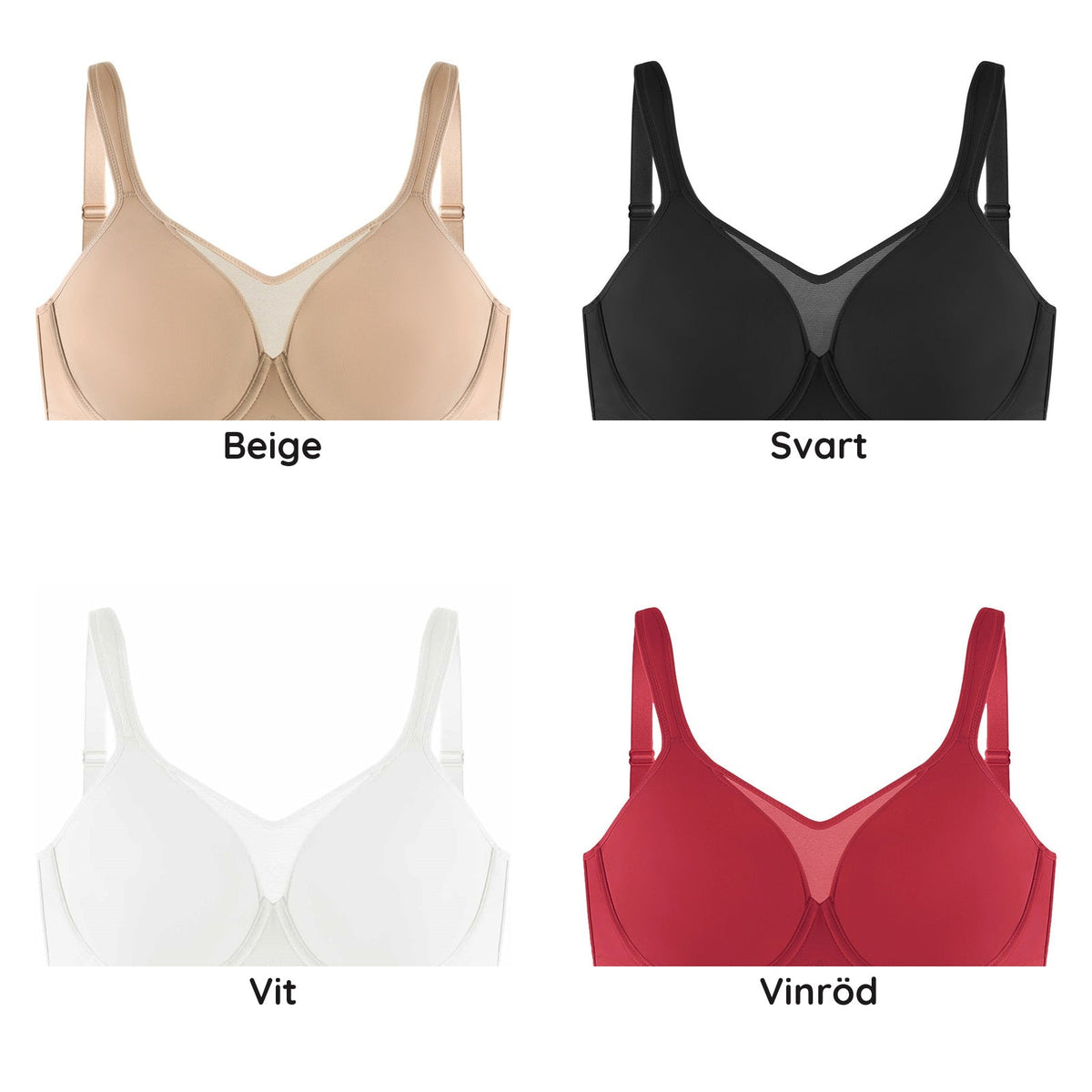 Zara Bra in beige, black, white and wine